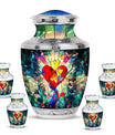 Stained Glass Ashes Keepsake Funeral, Ashes Cremation Urn