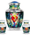 Stained Glass Ashes Keepsake Funeral, Ashes Cremation Urn