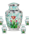 Stained Glass Cool Urns For Ashes Funeral, Ashes Urn For Ashes