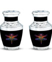 Cosmic Dragonfly Large Urn Funeral, Ashes Cremation Urn