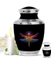 Cosmic Dragonfly Large Urn Funeral, Ashes Cremation Urn