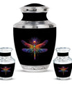 Cosmic Dragonfly Large Urn Funeral, Ashes Cremation Urn