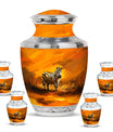 Zebra Urn For Ashes Adult Funeral, Ashes Cremation Urn