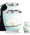 Dove Personalized Urn Funeral, Ashes Memorial Urn
