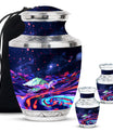Turtle Theme Large Urn With 2 Keepsake Urn