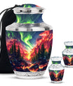 Deer Theme Large Urn With 2 Keepsake Urn