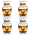 Chicken Theme 3 Inch Keepsake Pack of 4