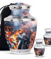 Dove Theme Large Urn With 2 Keepsake Urn