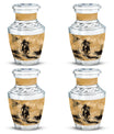 Cowboy Theme 3 Inch Keepsake Pack of 4
