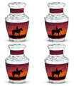 Cowboy Theme 3 Inch Keepsake Pack of 4