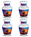 Cowboy Theme 3 Inch Keepsake Pack of 4