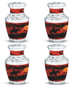 Cowboy Theme 3 Inch Keepsake Pack of 4
