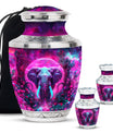 Mamoth Theme Large Urn With 2 Keepsake Urn
