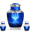 Cross Theme Large Urn With 2 Keepsake Urn