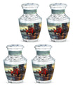 Motorcycle Theme 3 Inch Keepsake Pack of 4