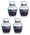 Motorcycle Theme 3 Inch Keepsake Pack of 4