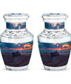 Motorcycle Theme 3 Inch Keepsake Pack of 2