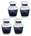 Motorcycle Theme 3 Inch Keepsake Pack of 4