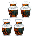 Peacock Theme 3 Inch Keepsake Pack of 4