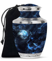 Wolf Theme Large Urn 10 Inch
