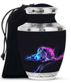 Lion Theme Large Urn 10 Inch