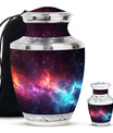 Galaxy Theme Large Urn With 1 Keepsake Urn