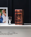 Large wooden urn suitable for adult-sized ashes, ideal for preserving memories of a loved one