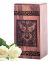 10-inch large wooden guitar urn, a unique cremation container for adult human ashes with 200 cubic inches capacity