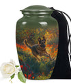 Flower Fields Joy German Shepherd Small Urn