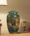 Flower Fields Joy German Shepherd Small Urn