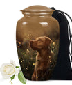 Golden Labrador Dog Pet Cremation Container