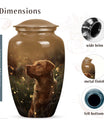Golden Labrador Dog Pet Cremation Container