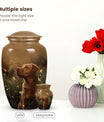 Golden Labrador Dog Pet Cremation Container