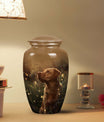 Golden Labrador Dog Pet Cremation Container
