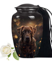 Chocolate Labrador Dog Pet Cremation Urn For Ashes