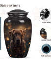 Chocolate Labrador Dog Pet Cremation Urn For Ashes