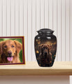 Chocolate Labrador Dog Pet Cremation Urn For Ashes