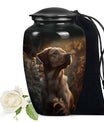 Golden Labrador Cremation Pet Dog Container