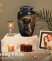 Golden Labrador Cremation Pet Dog Container