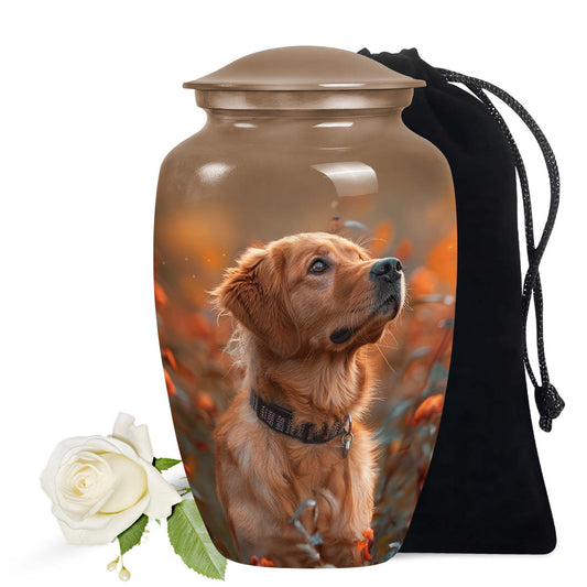 Golden Retriever Dog Pet Customize Cremation Urn