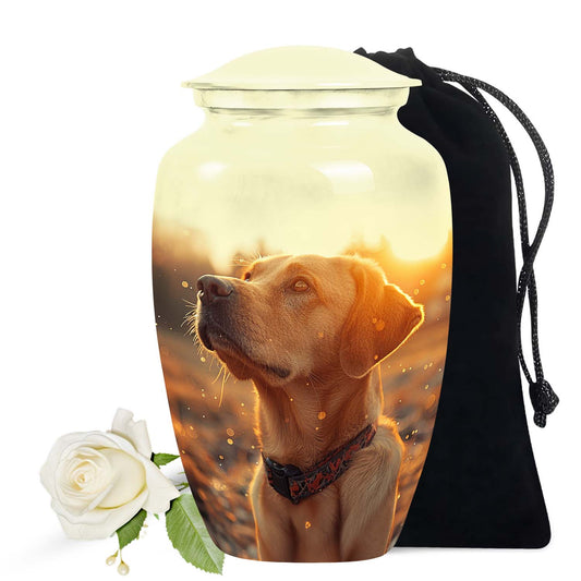 Golden Labrador Miniature Cremation Container