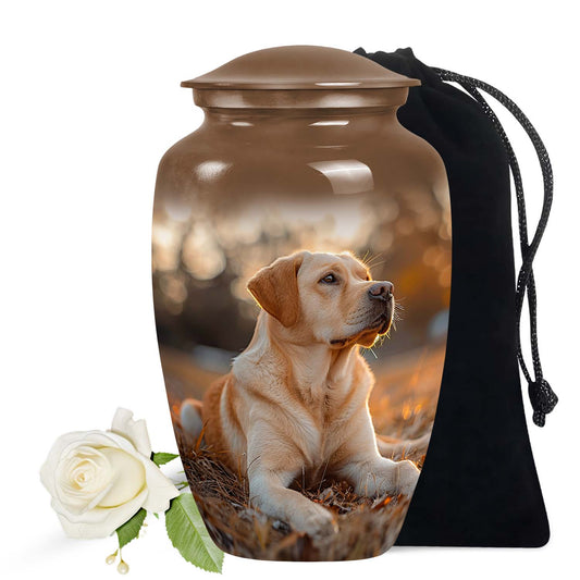 Golden Labrador Mini Cremation Urn For Dog Ashes