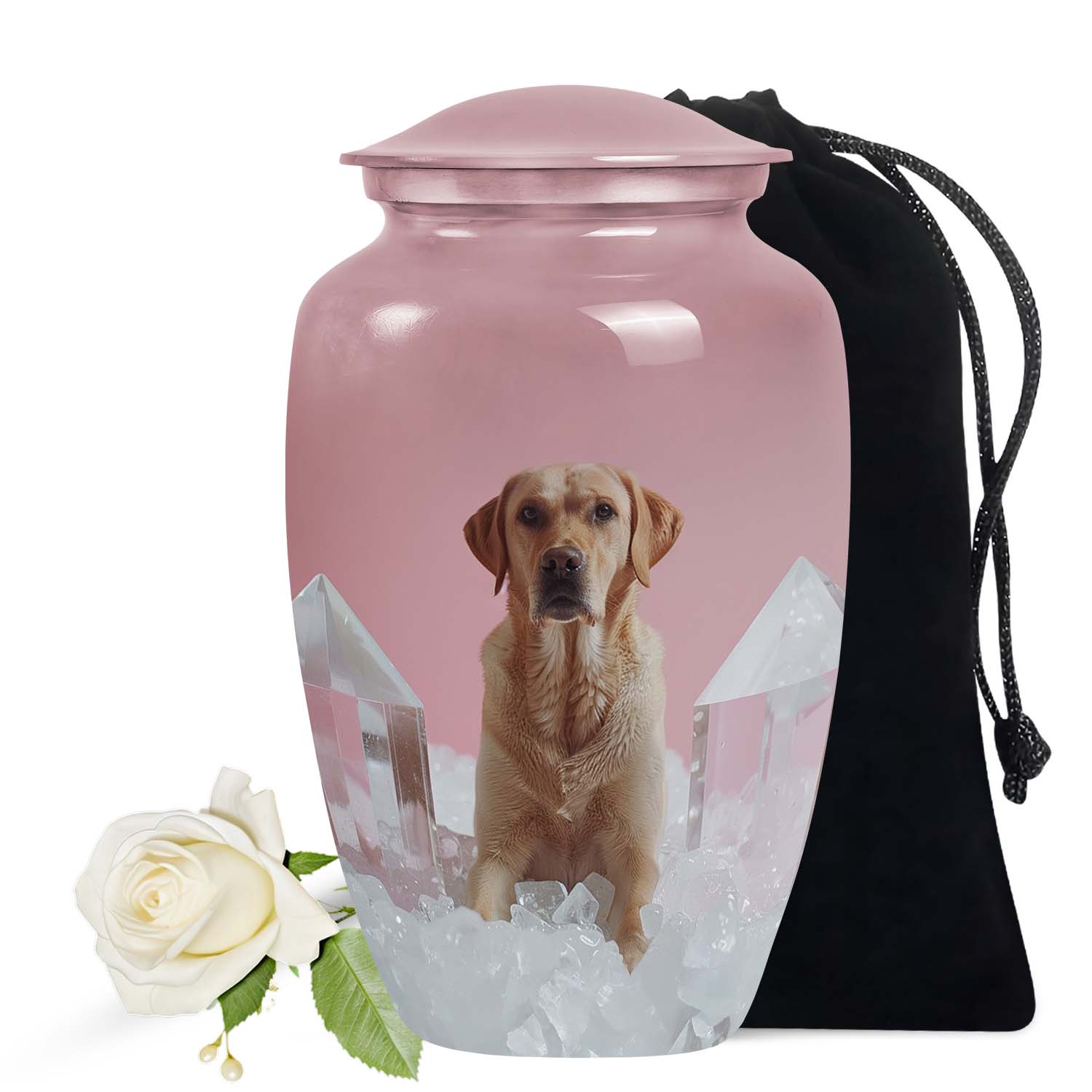 Golden Sunset Labrador Pet Cremation Urn For Ashes