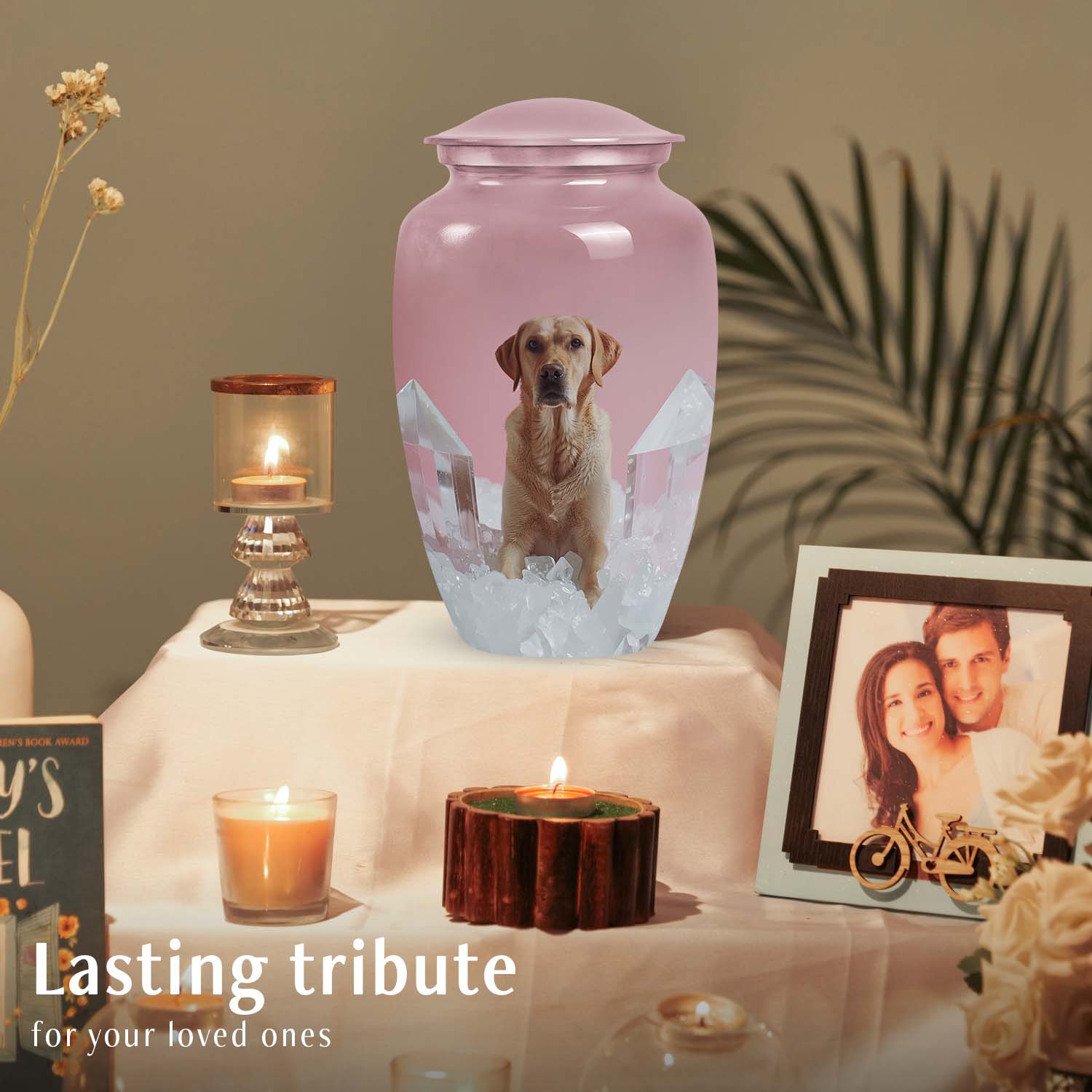 Golden Sunset Labrador Pet Cremation Urn For Ashes