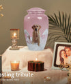 Golden Sunset Labrador Pet Cremation Urn For Ashes