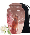 Brown Shepherd Dog Pet Cremation Urn for Ashes