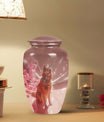 Brown Shepherd Dog Pet Cremation Urn for Ashes