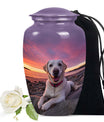 Labrador Dog Sunset Memorial Container For Ashes