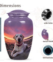 Labrador Dog Sunset Memorial Container For Ashes