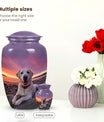 Labrador Dog Sunset Memorial Container For Ashes